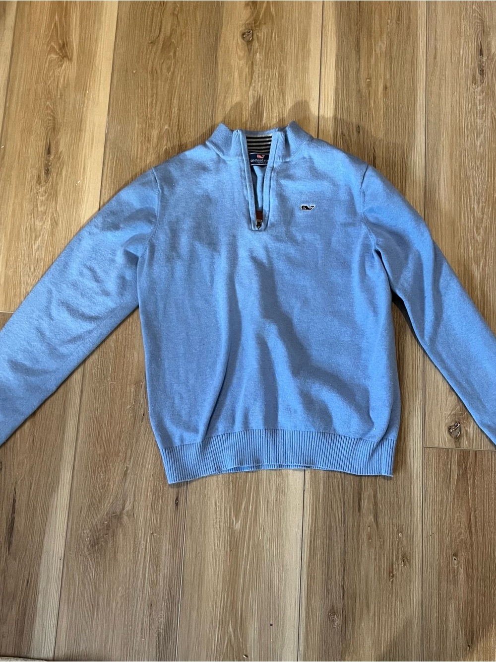 Vineyard Vines Boys 1/4 Zip Pullover Sweater - Blue, Size L (16)